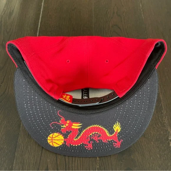 New Era Red/Black Golden State Warriors 2024 Lunar New Year 9FIFTY Snapback Hat